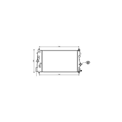 VAN WEZEL Radiateur de refroidissement  37002488 (X1)