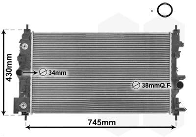VAN WEZEL Radiateur de refroidissement  37002546 (X1)