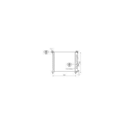 VAN WEZEL Radiateur de refroidissement  37002562 (X1)