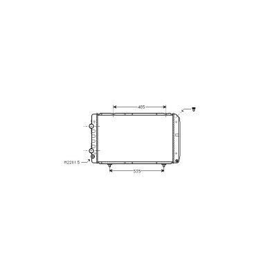 VAN WEZEL Radiateur de refroidissement  40002147 (X1)