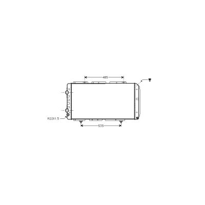 VAN WEZEL Radiateur de refroidissement  40002150 (X1)