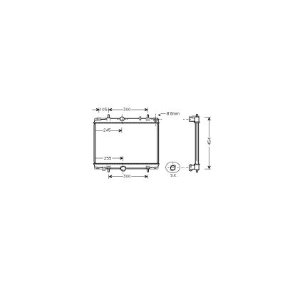 VAN WEZEL Radiateur de refroidissement  40002198 (X1)