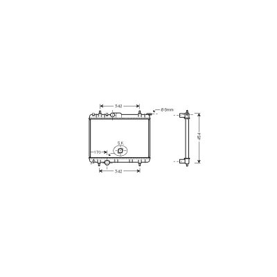 VAN WEZEL Radiateur de refroidissement  40002210 (X1)