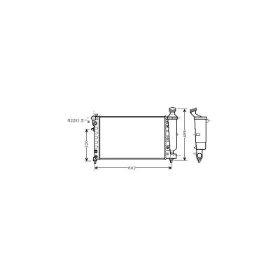 VAN WEZEL Radiateur de refroidissement  40002216 (X1)