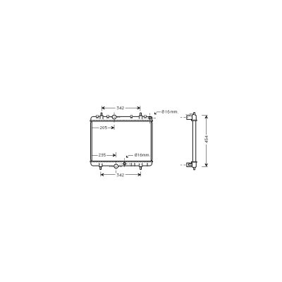 VAN WEZEL Radiateur de refroidissement  40002249 (X1)