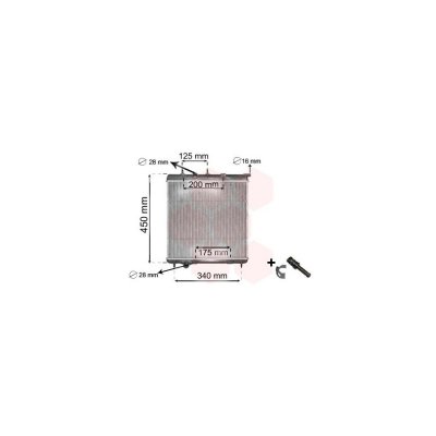 VAN WEZEL Radiateur de refroidissement  40002298 (X1)