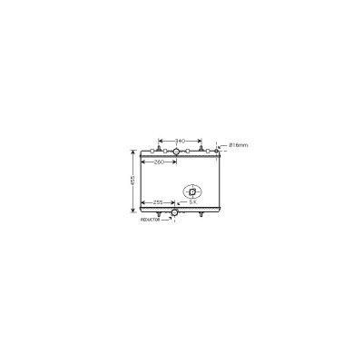 VAN WEZEL Radiateur de refroidissement  40002314 (X1)
