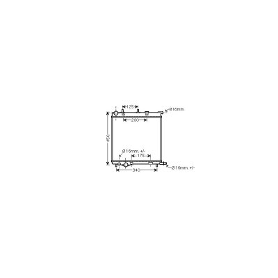 VAN WEZEL Radiateur de refroidissement  40002368 (X1)