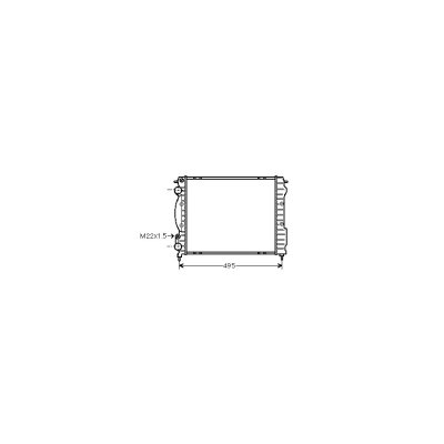 VAN WEZEL Radiateur de refroidissement  43002129 (X1)
