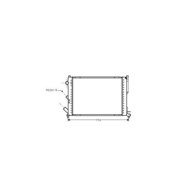 VAN WEZEL Radiateur de refroidissement  43002165 (X1)