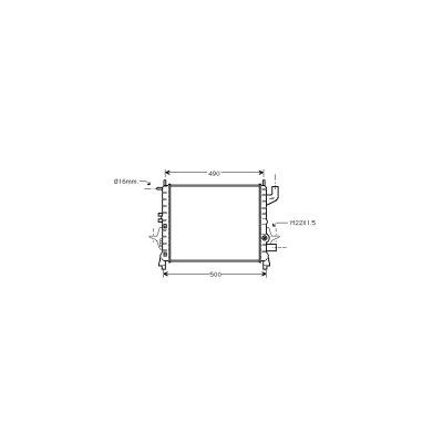 VAN WEZEL Radiateur de refroidissement  43002262 (X1)