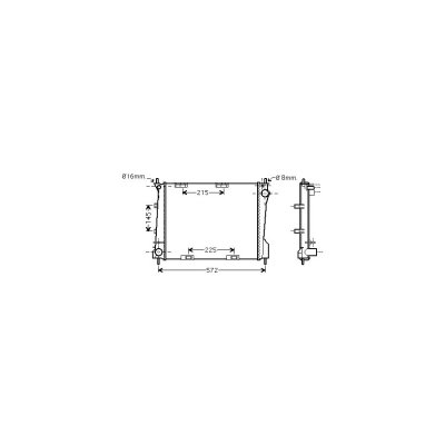 VAN WEZEL Radiateur de refroidissement  43002371 (X1)
