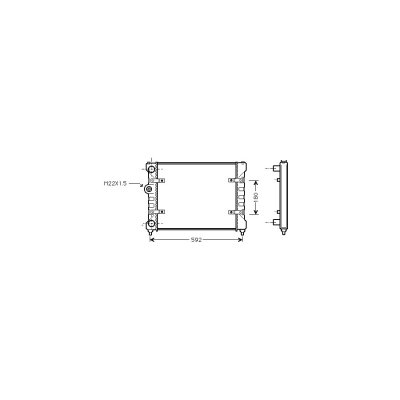 VAN WEZEL Radiateur de refroidissement  49002023 (X1)
