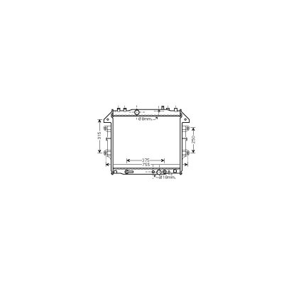 VAN WEZEL Radiateur de refroidissement  53002496 (X1)