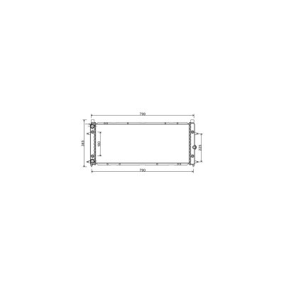 VAN WEZEL Radiateur de refroidissement  58002094 (X1)