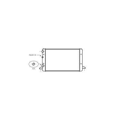 VAN WEZEL Radiateur de refroidissement  58002121 (X1)