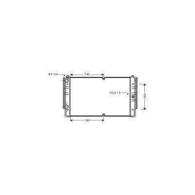 VAN WEZEL Radiateur de refroidissement  58002149 (X1)