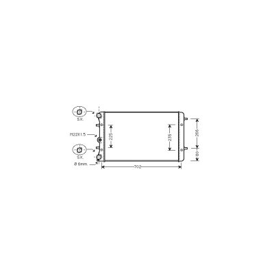 VAN WEZEL Radiateur de refroidissement  58002174 (X1)