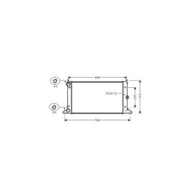 VAN WEZEL Radiateur de refroidissement  58002188 (X1)