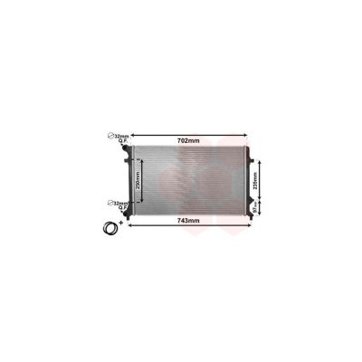 INTERNATIONAL RADIATORS PLUS Radiateur de refroidissement VAN WEZEL 58002205 (X1)