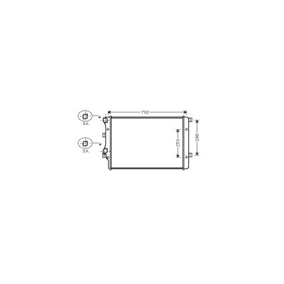 INTERNATIONAL RADIATORS PLUS Radiateur de refroidissement VAN WEZEL 58002206 (X1)