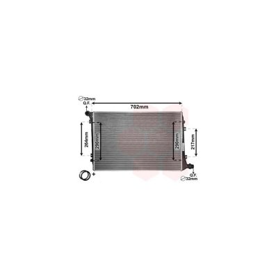 INTERNATIONAL RADIATORS PLUS Radiateur de refroidissement VAN WEZEL 58002224 (X1)