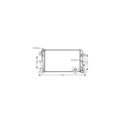 INTERNATIONAL RADIATORS PLUS Radiateur de refroidissement VAN WEZEL 58002271 (X1)