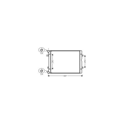 VAN WEZEL Radiateur de refroidissement  58002283 (X1)