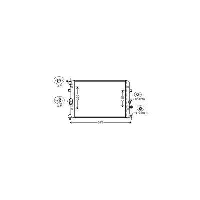 VAN WEZEL Radiateur de refroidissement  58002289 (X1)