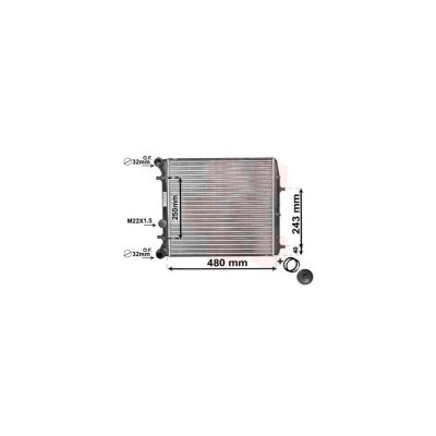 VAN WEZEL Radiateur de refroidissement  76002005 (X1)