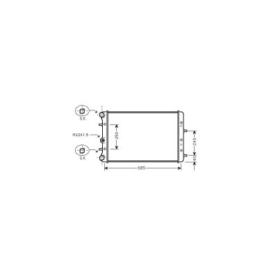 INTERNATIONAL RADIATORS PLUS Radiateur de refroidissement VAN WEZEL 76002006 (X1)
