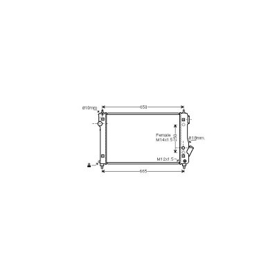 VAN WEZEL Radiateur de refroidissement  81002087 (X1)