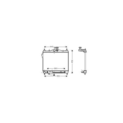 VAN WEZEL Radiateur de refroidissement  82002102 (X1)