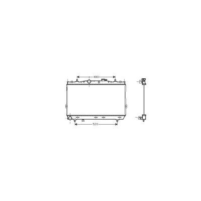 VAN WEZEL Radiateur de refroidissement  82002104 (X1)