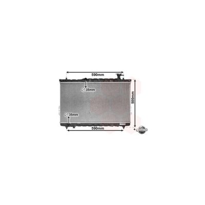 VAN WEZEL Radiateur de refroidissement  82002109 (X1)