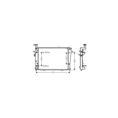 VAN WEZEL Radiateur de refroidissement  82002127 (X1)