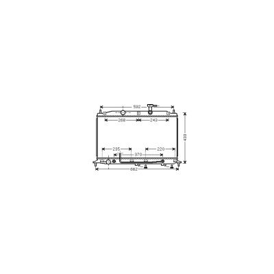 VAN WEZEL Radiateur de refroidissement  82002177 (X1)