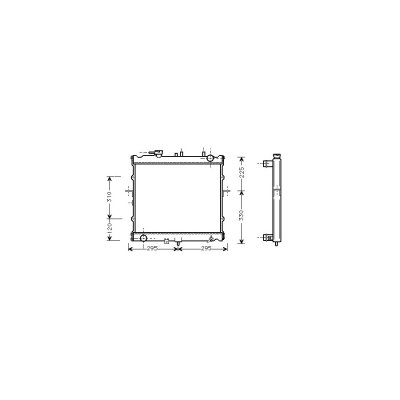 INTERNATIONAL RADIATORS PLUS Radiateur de refroidissement VAN WEZEL 83002022 (X1)