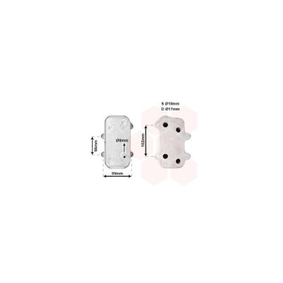 VAN WEZEL Radiateur dhuile 74003063 International Radiators
