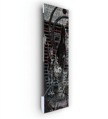ILO TECHNOLOGY Radiateur &eacute;lectrique &agrave; rayonnement avec soufflerie Ilo Fanmix en verre design Zoo 1250W