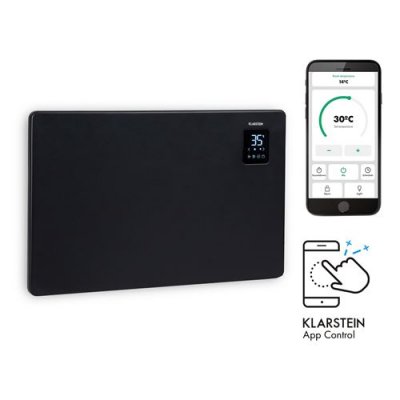 KLARSTEIN Radiateur &eacute;lectrique -  Bansin Smart 1500W - convecteur &eacute;lectrique programmable - noir 