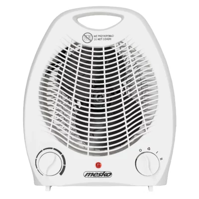 MESKO Radiateur et Ventilateur Soufflant, Portable, Air Chaud / Froid, Thermostat,, MS7719, 2000, Blanc