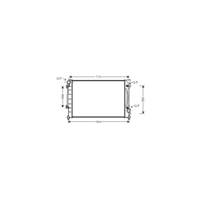 INTERNATIONAL RADIATORS PLUS Radiateur Moteur Pour Audi A6 Version : 2.5 Tdi De 1997 &Agrave; 2001