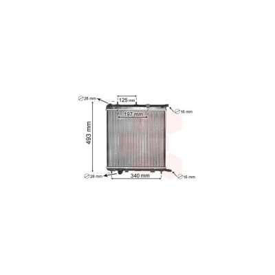 VAN WEZEL Radiateur Moteur Pour Peugeot 1007 Version : 1.4 / 1.6 De 2004 &Agrave; 2015