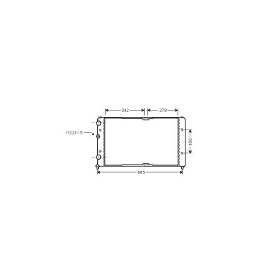 VAN WEZEL Radiateur moteur pour Seat Inca depuis 2000 version 1.9 SDi avec clim