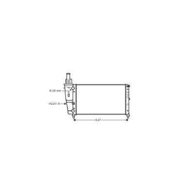 VAN WEZEL Radiateur moteur  17002140