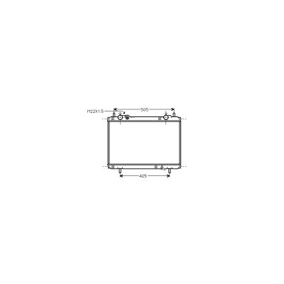 VAN WEZEL Radiateur moteur  17002185