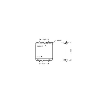 VAN WEZEL Radiateur moteur  40002188