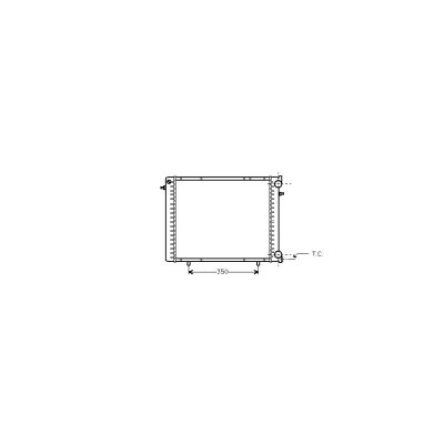 VAN WEZEL Radiateur moteur  43002045