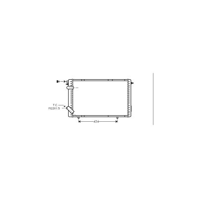 VAN WEZEL Radiateur moteur  43002126